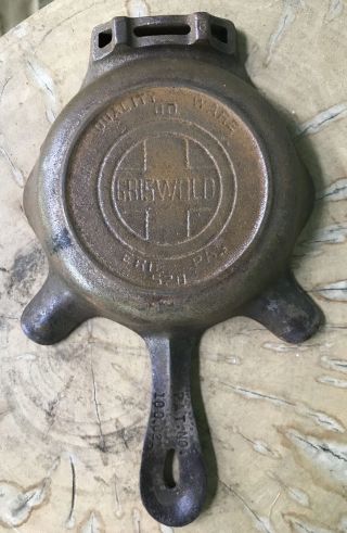 Vintage Griswold Erie Pa.  Cast Iron Skillet Ashtray Quality Ware