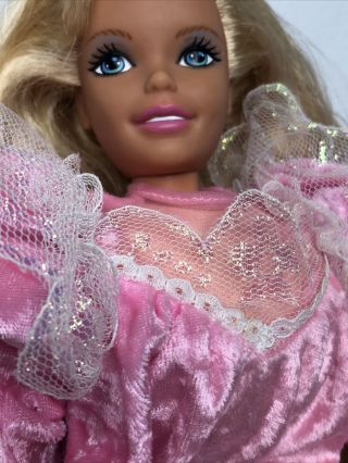Vintage Barbie Pretty Dreams Doll Mattel Pink Pajamas Bedtime 1976 Soft Body 18 "