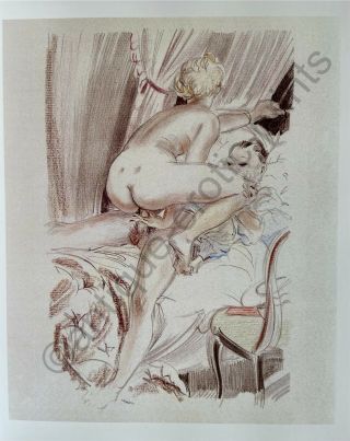 Feodor Rojankovsky Erotic Sex Antique Love Art Couple Vagina Penis Berlin 1934