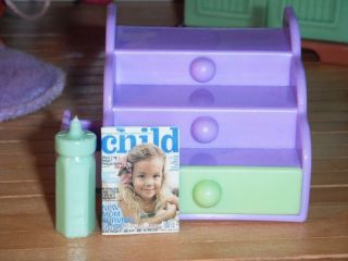 Barbie Kelly Baby Steps & Store Toddler Dolls Stairs Training Potty Time