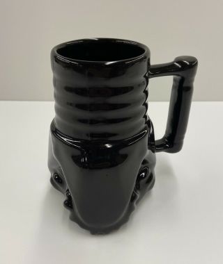 Vintage Frankoma Black Tricone Drill Bit Mug