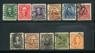 Us Stamps Scott 300 - 310 1902 - 3 Issues B415 7