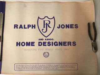 1991 Vintage House Blueprint Plans 9 Sheets Ralph Jones And Associates