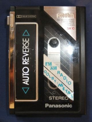 Vintage Panasonic Portable Cassette Player Recorder Model Rx - Sa10 Parts