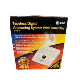 At&t Digital Answering System With Time/day 1717