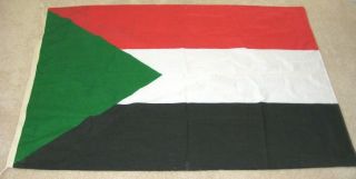 Vintage Merchant Marine Flag Of Sudan Cotton 42 " By 66 "