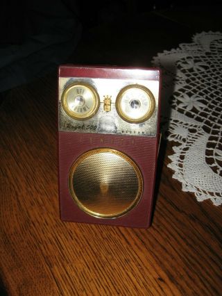 Vintage Zenith Royal 500 Transistor Radio The Owl Eye Or Restoration
