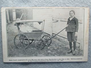 Antique Baby Coach Early 1800 
