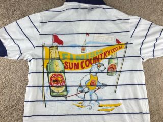 Vintage Sun Country Wine Coolers Shirt M Greenfield Court Club Staff Espn