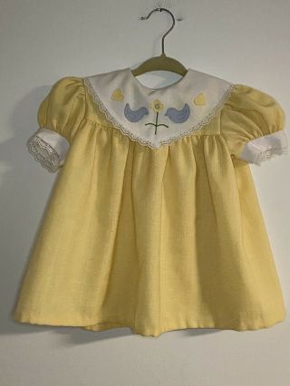Vintage Baby Girls Dress Size 12 Months