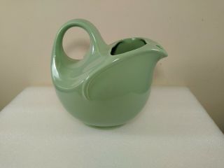 Vintage Hall Pottery Apple Green Art Deco Pitcher 1233