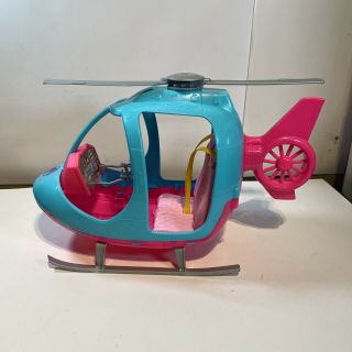 Barbie Dreamhouse Adventures Helicopter Pink And Blue Spinning Rotor