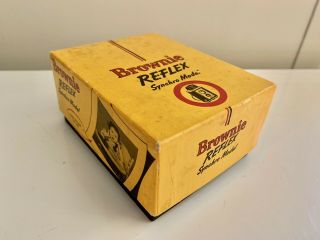 Kodak Brownie Reflex Synchro Model Box Only Prop Vintage (1941 - 1952)