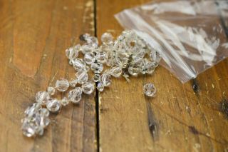 Vintage Crystal Bead Necklace For Restring Crafts Repair Jewellery Making Bridal