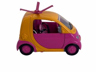 Mattel 2003 Polly Pocket Heli - Car - Pter Orange Pink Car 6 "