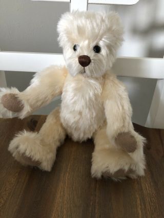 Cottage Collectibles 12” Bear Ganz 2000 Mary Holstad Perfect White Bear Plush