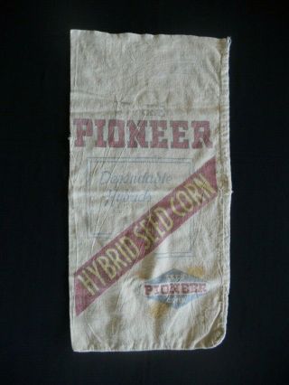 Antique / Vintage Seed Bag - Pioneer Hybrid Seed Corn - Dependable Hybrids