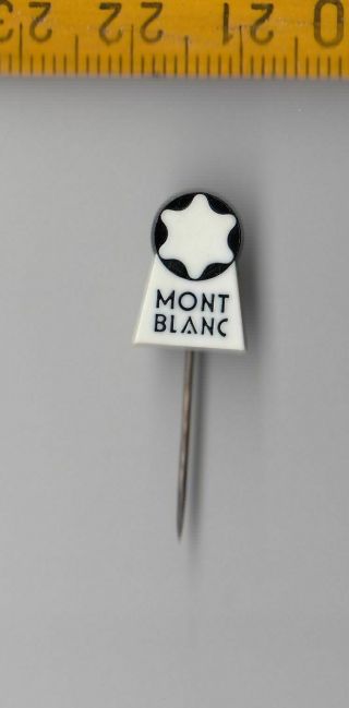 Vintage Montblanc Pencil Pen Brooch Pin Badge Logo 1960s Luxury Goods