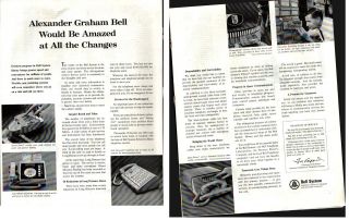 1966 Bell Telephone Alexander Graham Bell Would Be Amazed Vintage Print Ad 962