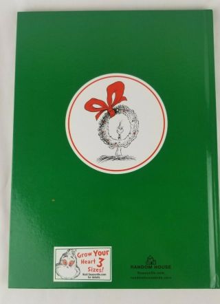 How The Grinch Stole Christmas Dr Suess Vintage Children ' s Book 1985 2