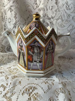 Sadler Teapot King Henry Viii And His Six Wives,  No.  4440,  England