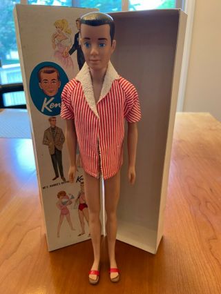 Vintage Ken Barbie Doll 1962 Model 750 With Box