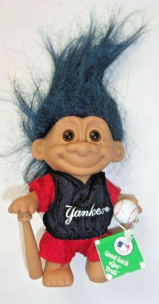 Troll Dolls - Russ - Yankees Baseball - With Tag 5 "