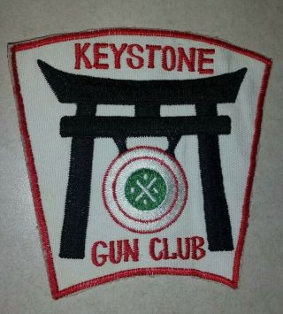Vintage Keystone Gun Club Sew On Patch