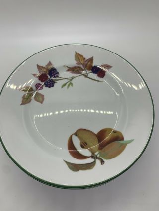 Set Of 4 Royal Worcester Evesham Vale 6 1/2 " Bread And Butter Plates