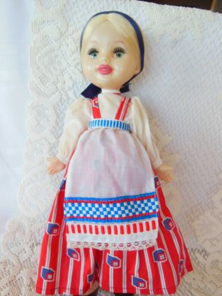 Vintage Souvenir Plastic Doll 14 