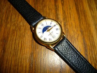 Ladies Constant Moon Phase Moonphase Quartz Watch And Keeping Time