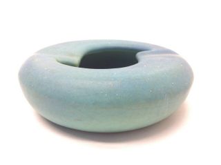Vintage Van Briggle Pottery Colorado Springs Blue Teal Bowl Ashtray Decorative 2