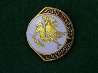 Large Vintage Liverpool Football Club Enamel Lapel Badge