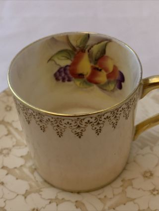 Vintage Paragon England Orchard Fruit DEMITASSE/ESPRESSO Cup Saucer 2