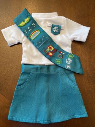 Doll Clothes - Junior Girl Scout Uniform - Fits American Girl & Most 18 " Dolls