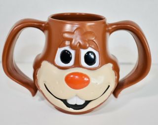 Vintage Nesquick " Quik " Plastic Bunny Mug/cup The Nestle Co Made In Usa