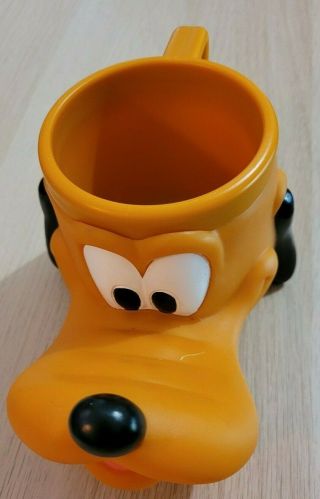 Vintage Pluto The Dog 1992 Looney Tunes Warner Brother Plastic Mug Cup