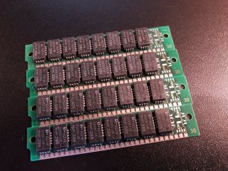 4x 256kb 30 - Pin 150ns Simm Non - Parity Vintage Computer Ram Memory Apple Atari Pc