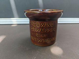 Red Wing Commemorative 3 " Mini Crock With Lid