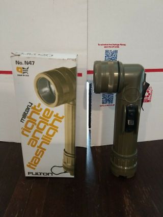 Vintage Fulton Mx - 991/u U.  S.  Military Angle Signal Flashlight With Box