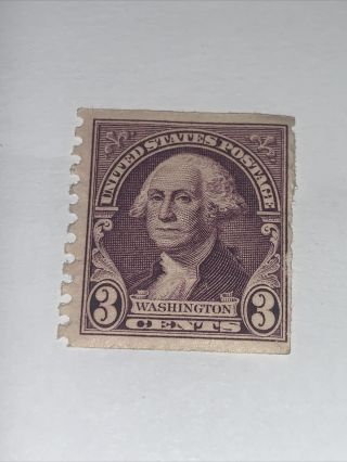 Vintage Us 3 Cent George Washington Stamp | Purple / Violet