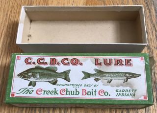 Vintage Creek Chub Injured Minnow Silver Flash Fishing 1518 Lure Box Only
