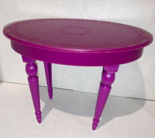 Barbie Dream House N7666 Replacement Part Kitchen Table Purple Mattel 2008