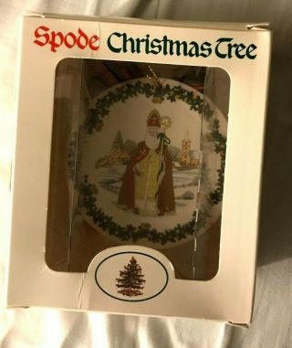 Vintage Spode Santas Around The World Saint Nicholas,  Third In Series,  W/box