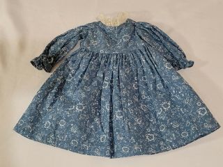Handmade Colonial Style Floral Gown Dress For 18 " Doll - American Girl Clothes