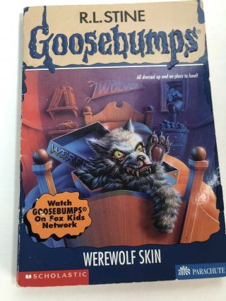 Vintage Goosebumps Book Rl Stine Werewolf Skin Wolf Mask