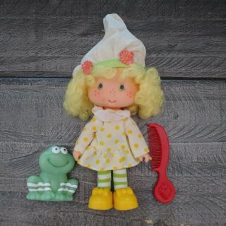 Vintage Strawberry Shortcake Doll Lemon Meringue And Pet Frog Frappe