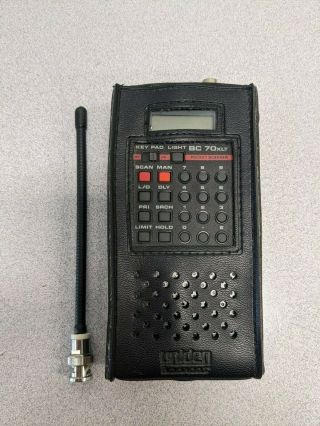 Bearcat Pocket Scanner Bc70xlt Case 20 Channel Handheld Radio Vintage Uniden