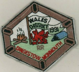 Royal Rangers Dingestow Monmouth Wales 1991 Vintage Scout Patch Az.  3203