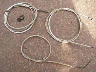 Raleigh Shopper Cables Set Brakes Gear,  1970s Vintage Bicycle